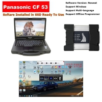 Quality A BMW ICOM NEXT A+B+C With Panasonic Toughbook CF-53 Laptop I5 4G Well Installed V2024.03 BMW ICOM Diagnostic Software Can Ready To Use