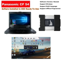 Wifi BMW ICOM Next A+B+C With Panasonic CF-54 Toughbook I5 4G Well Installed V2024.03 BMW Diagnostic Software Ready To Use