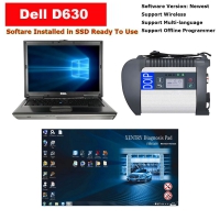 MB Star Multiplexer Doip Mercedes Benz SD Connect C4 With Dell D630 Laptop Well Installed V2023.09 MB Star Diagnosis Xentry Software Inlcuding Vediamo and DTS Engineering Ready To Use