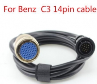 MB Star C3 14pin Cable Benz C3 OBDII 14 Pin Cable OBD2 14PIN Connect Cable For Mercedes Multiplexer C3