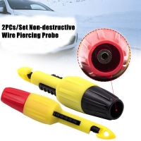 2PCS Wire Piercing Probe Clip Red And Blck Puncture Probe Wire-Piercing Test Clip with 2mm/4mm Socket for Insulation Piercing and Car Line Detection
