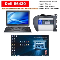 Doip MB Star Diagnosis SD Connect C4 Multiplexer Mercedes With I5 4G Dell Latitude E6420 Laptop Well Installed V2023.09 MB Star Diagnosis Xentry Software With Vediamo and DTS Engineering Ready To Use