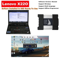 Super BMW ICOM Next A+B+C Wifi With Lenovo ThinkPad X220 Laptop 12.5" I5 4G Well Installed V2024.03 BMW Rheingold ISTA-D 4.46.21 ISTA-P 3.72.03+3.66 Dual Data Ready To Use