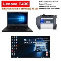 Doip MB SD Connect C4 Multiplexer Mercedes With Lenovo T430 4G I5 Laptop Well installed V2023.09 MB Star Diagnostic Xentry Software SSD Full Set Ready To Use