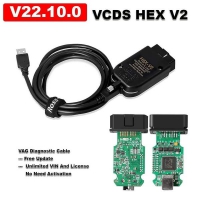 V22.10.0 VCDS Hex V2 Clone Dianostic Interface VCDS Hex-V2 Cable With V22.10.0 VCDS V2 Download Software And Full License Work With Multi-Language Loader