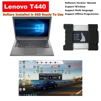 Wifi BMW ICOM Next With Lenovo ThinkPad T440 Ultrabook Laptop I5 4G Well Installed V2024.03 BMW ISTA Software Latest Version Ready To Use