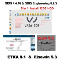 5 in 1 ODIS 4.4.10 Download Software VAG Audi VW ODIS 4.4.10 Crack Software With ODIS Engineering 8.2.3 Download, ETKA 8.1, Elsawin 5.3 installed On 320GB HDD