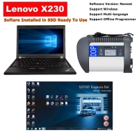 MB SD Connect C4 DOIP MB Star Diagnostic Tool With Lenovo ThinkPad X230 I5 4G Laptop Well Installed V2023.09 Benz Xentry Das Software With Vediamo and DTS Engineering Ready To Use