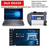 Doip MB Star Multiplexer SD Connect C4 Mercedes & I5 4G Dell Latitude E6430 14in Notebook PC Well Installed V2023.09 MB Star Diagnosis Xentry Software With Vediamo and DTS Engineering Ready To Use