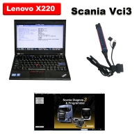 Wifi/Wireless Scania SDP3 VCI3 Truck Diagnostic Tool With Lenovo X220 Laptop Well installed Scania SDP3 2.54.1 Download Software Ready To Use