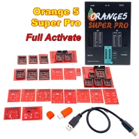 2022 Orange 5 Super Pro Programmer Full V1.35/V1.36 Orange5 Orange 5 Super Pro Professional Programming Device with Full Adapter USB Dongle for Airbag Dash Modules Fully Activated
