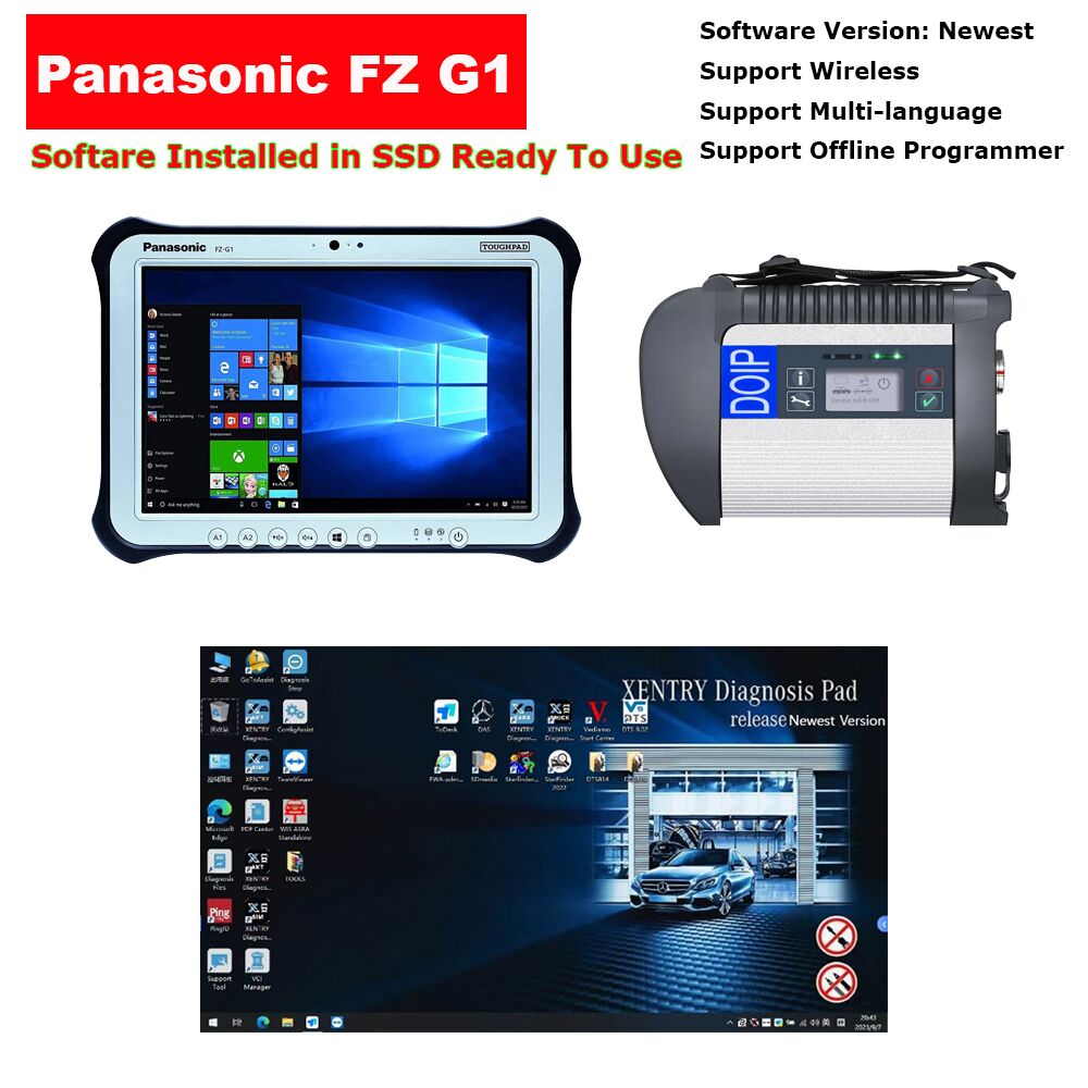 C4 Multiplexer   Mercedes & Panasonic FZ G1 Tablet