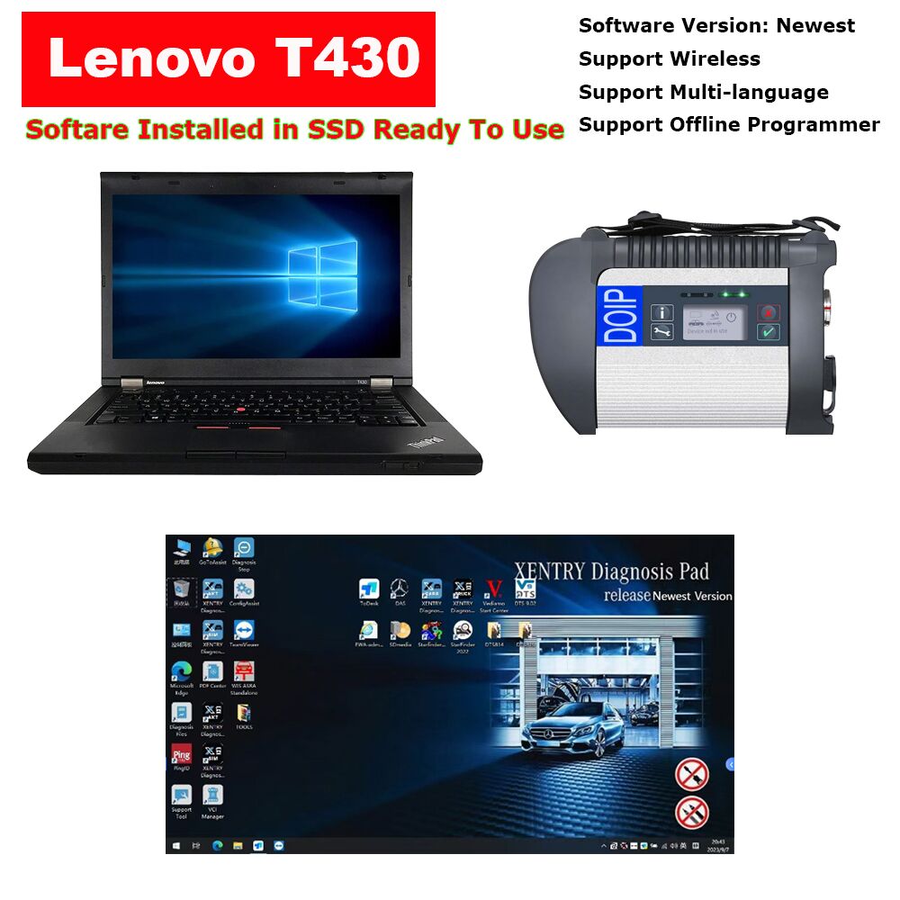 SD Connect C4 With Lenovo T430 Laptop